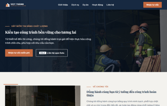 Mẫu website Light L-02