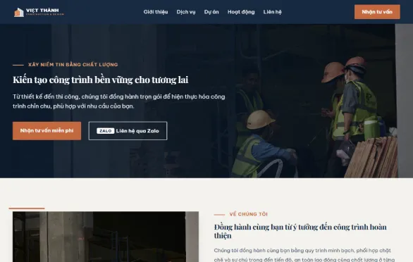 Mẫu website Light L-02