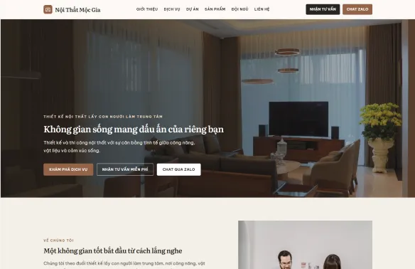 Mẫu website Light L-07
