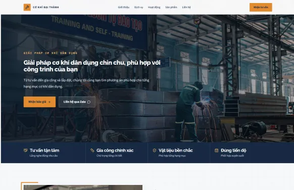 Mẫu website Light L-08