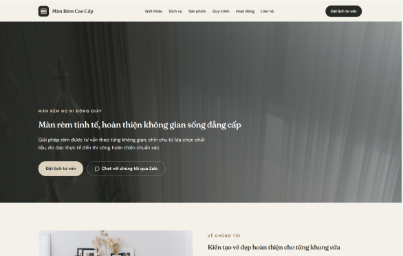 Mẫu website Light L-10