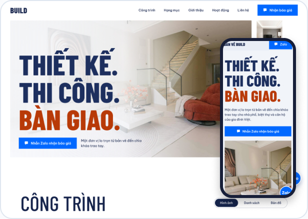 Mẫu website Light L-05 — Bản Vẽ Build
