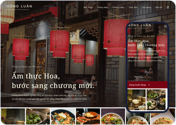Mẫu website Light L-13 — Hồng Luân