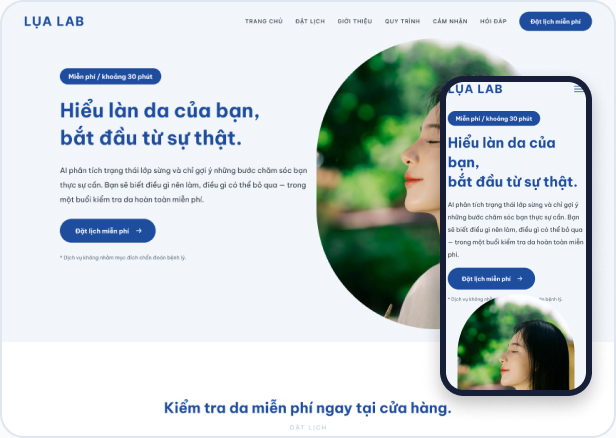 Mẫu website Light L-15 — Lụa Lab