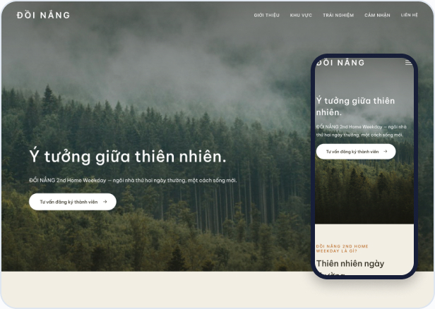 Mẫu website Light L-17 — Đồi Nắng