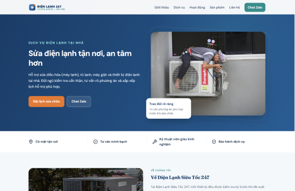 Mẫu website Premium P-03