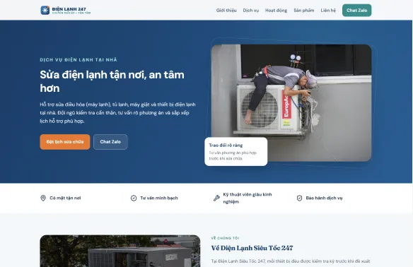 Mẫu website Premium P-03