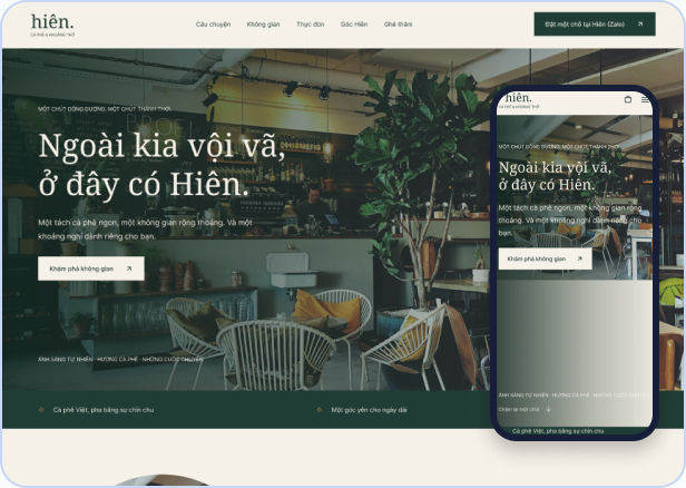 Mẫu website Standard S-05 — Hiên