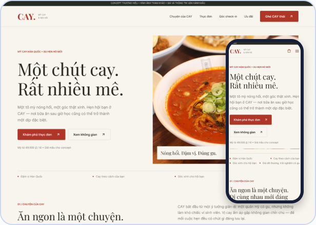 Mẫu website Standard S-07 — CAY